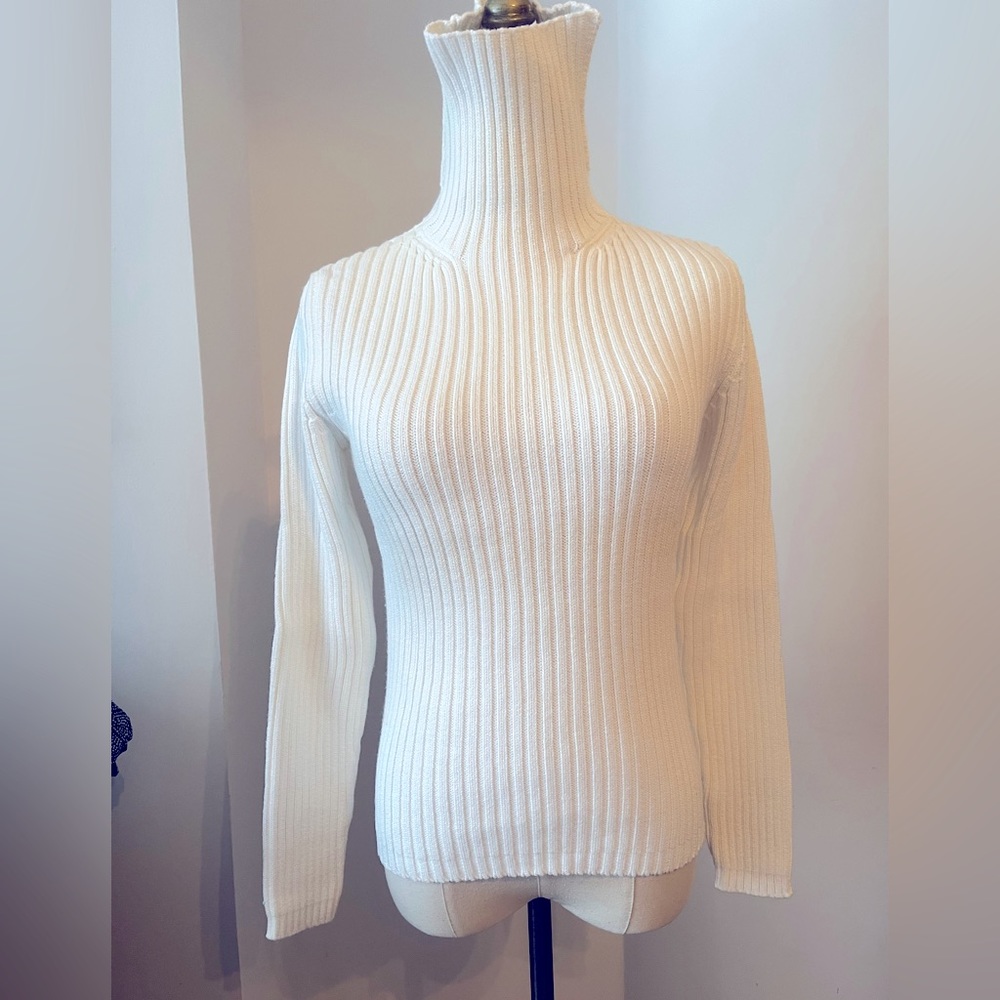 Gap Cotton ribbed turtleneck M